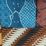 Sebuah Kain Tradisional Batik Khas Dari Indonesia