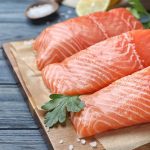Hewan Laut Ikan Salmon Dengan Tinggi Protein