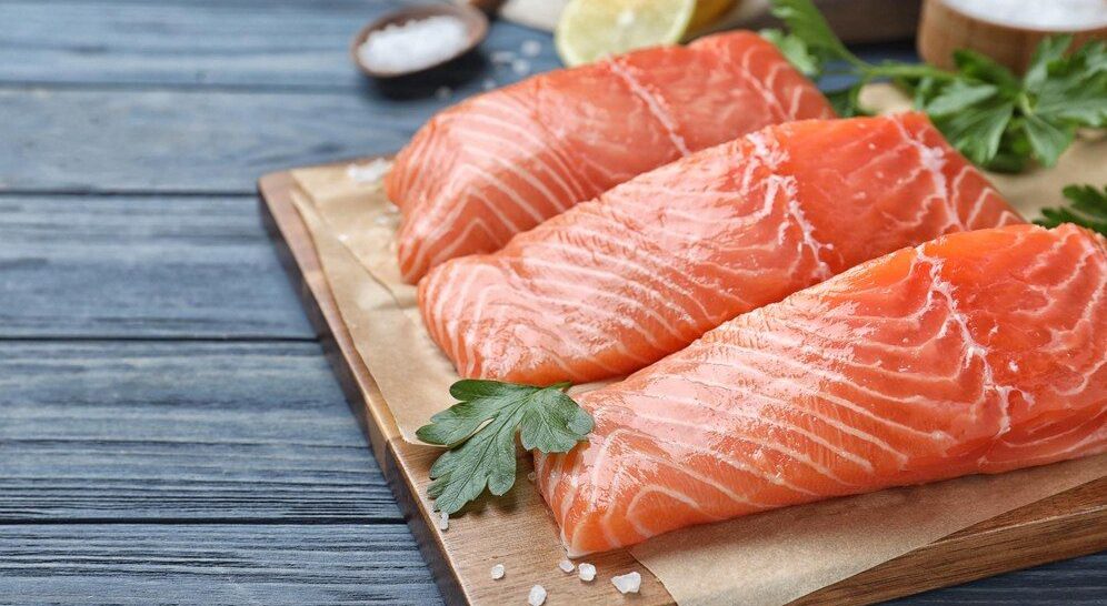 Hewan Laut Ikan Salmon Dengan Tinggi Protein