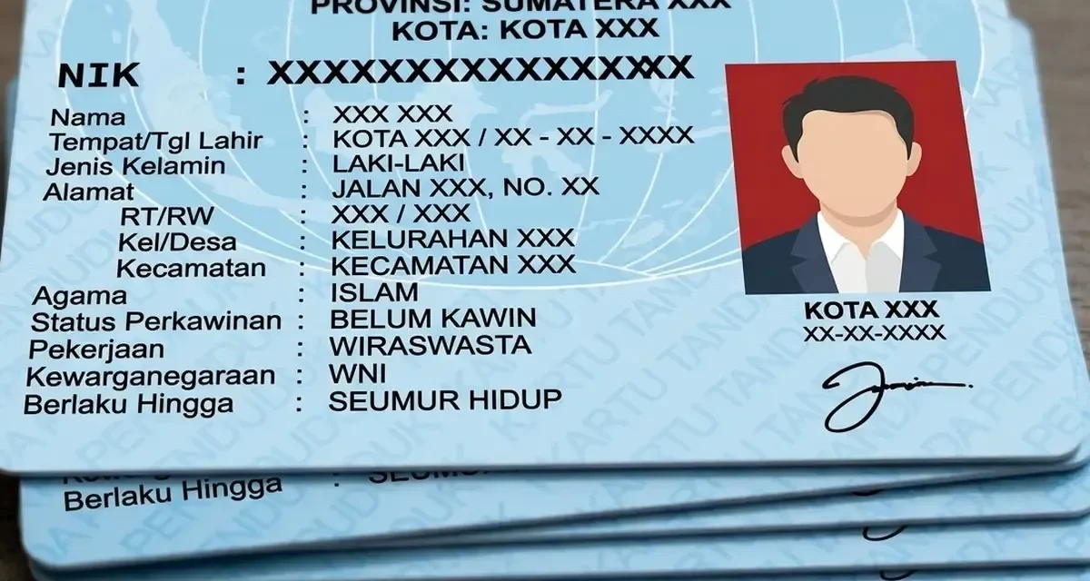 Kartu Sah Identitas Resmi KTP Elektronik