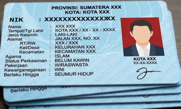 Kartu Sah Identitas Resmi KTP Elektronik