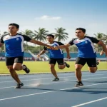 Cabang Estafet Pada Sebuah Olahraga Dengan Beregu
