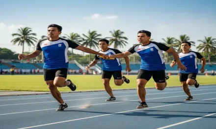 Cabang Estafet Pada Sebuah Olahraga Dengan Beregu