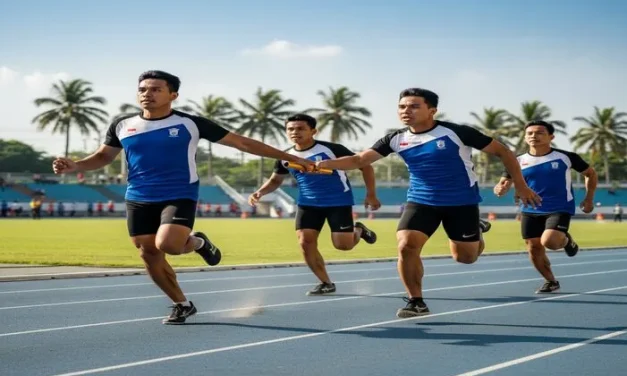 Cabang Estafet Pada Sebuah Olahraga Dengan Beregu