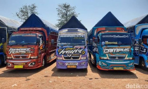 Kendaraan Bermotor Besar Truk Sebagai Pengangkut Barang