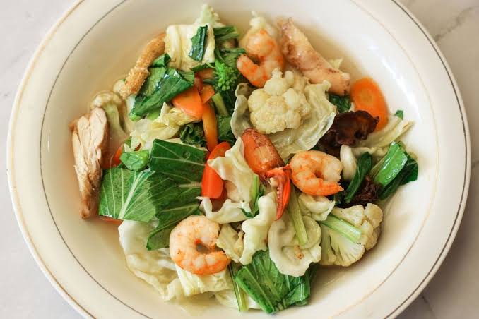 Hidangan Sayuran Capcay Dengan Bumbu Dan Rasanya